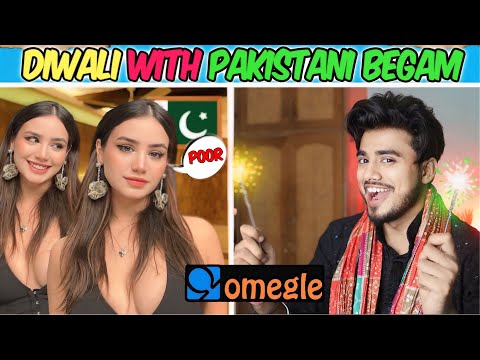 OMEGLE - Diwali with My Begam From Pakistan | Omegle India | @Adrishyaa | India Vs Pakistan