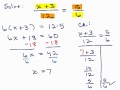 Rational Equations and Proportions