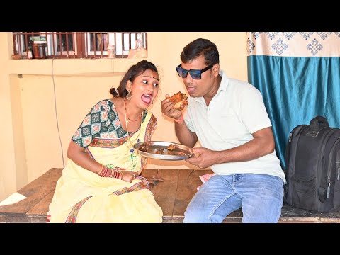 लेग पिस खाने का भरपूर आनंद उठाई पगली | Pagali ke new comedy