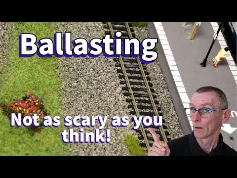 How to Ballast a model railway track easily