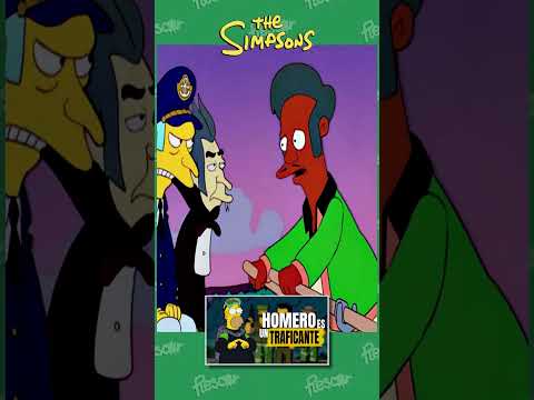 Homero ESCAPA de la Policía CONTRABANDEANDO AZUCAR #shorts #thesimpsons #lossimpson