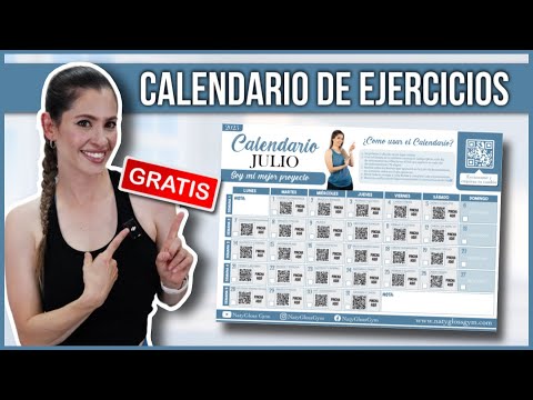 CALENDARIO DE EJERCICIOS GRATIS JULIO | ENTRENA DESDE CASA CADA DÍA | NatyGlossGym