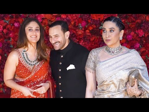 Kareena Kapoor & Saif Ali Khan's Adorable Moment at Aadar Jain Wedding | Karishma's Jealous Reaction