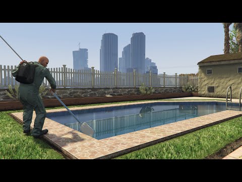 NOUVEAU METIER : NETTOYEUR DE PISCINE !! (SUM SUM CITIZEN E9) (GTA 5 RP)