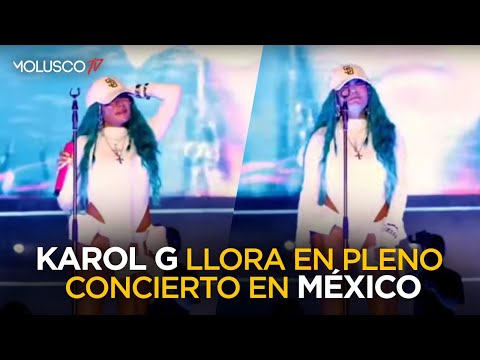 Vídeo de Karol G llorando en pleno concierto en Mexico ¿ POR ANUEL ?