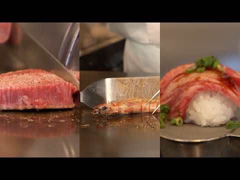 【東京浅草】シェフが目の前で焼き上げる3種の料理|浅草ステーキハウス松波