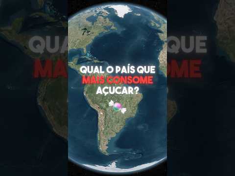 Qual o país que consome mais doce no mundo? #geografia #geopolitica #mapas #curiosidades #açucar