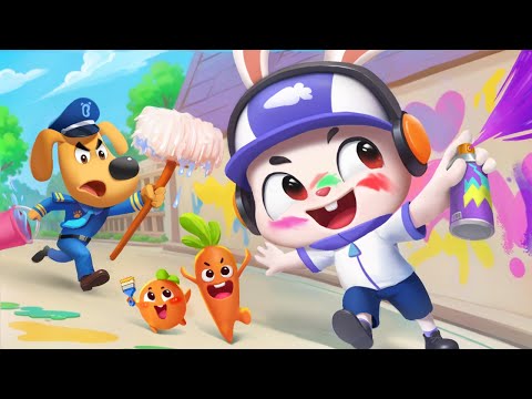 กราฟฟิตี้แสนอันตราย | โฆษณาเท็จ | การ์ตูนเด็ก | เบบี้บัส | Kids Cartoon | BabyBus