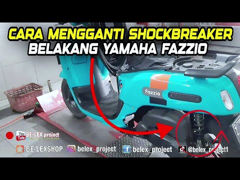 BELAJAR GANTI SHOCKBREAKER BELAKANG DI YAMAHA FAZZIO
