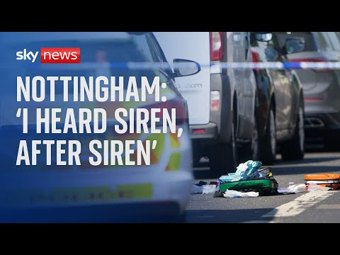 Nottingham attack: 'I heard siren, after siren, after siren' - Witness