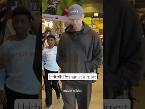 India's handsome actor #hrithikroshan at airport