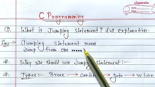C Jumping Statements | break, continue, goto & return | Learn Coding