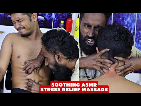 Heavy Oil Head & Body Massage by Master Tapas | Chest & Belly Massage | Neck Cracking | Unwind ASMR