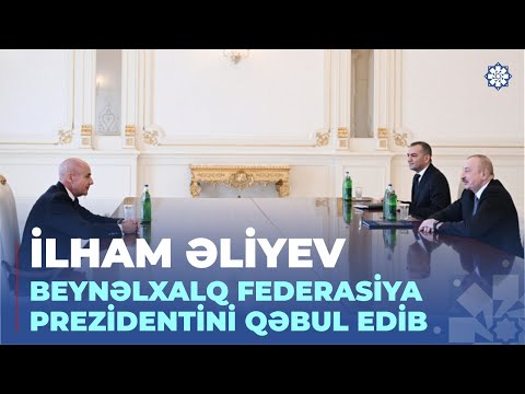 Prezident İlham Əliyev Beynəlxalq Xizək və Snoubord Federasiyasının prezidentini qəbul edib