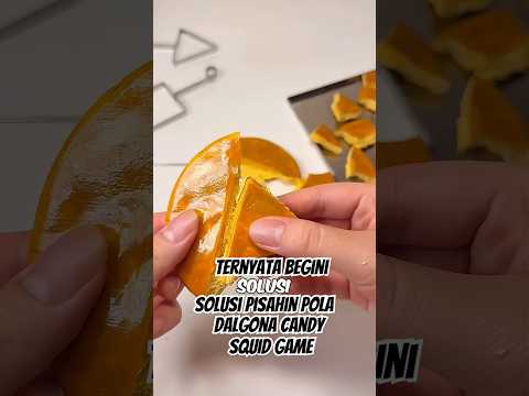 Solusi pisahin pola dalgona candy ala #squidgame