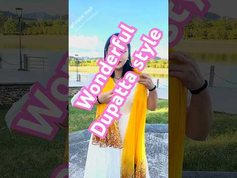 "Stylish Yellow Dupatta Ideas ๐๐ | Elegant & Chic!".#style #fashion
