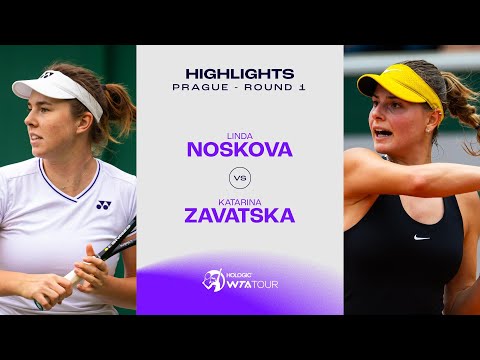 Linda Noskova vs. Katarina Zavatska | 2024 Prague Round 1 | WTA Match Highlights