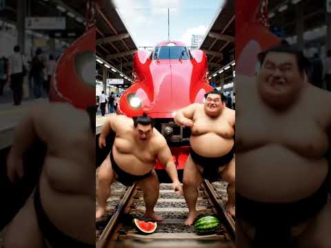 Tàu tấn công vào một số đô vật với gia đình#family #cute #love #funny