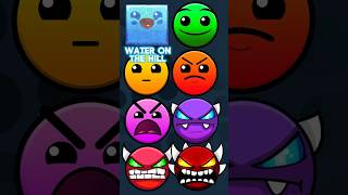 Geometry Dash Difficulty Faces as Cube Drawings! #geometrydash #art