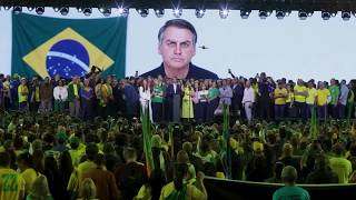 YouTube video thumbnail: Jair Bolsonaro Uses AI Avatar to Endorse son's Campaign