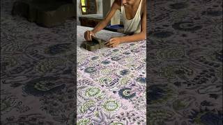 Unique Process Of Block Printing #shorts