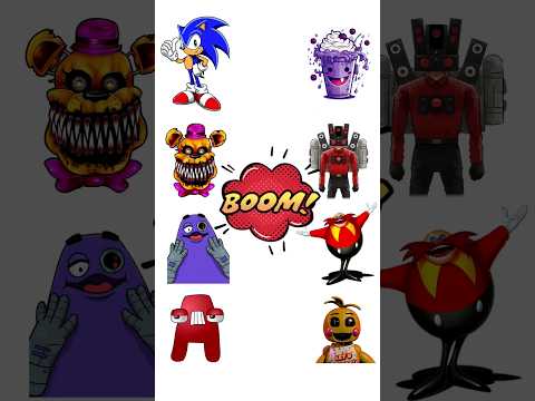 FNAF Grimace Alphabet lore Puzzle Game Challenge!🕹️ #grimaceshake #alphabetlore #fnaf #shorts
