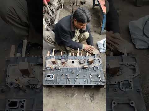 Amazing Restoration Isuzu 6BD1 Engine Block Cracked & Leakage Checking #shorts #trending