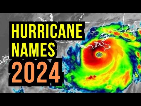 New Hurricane Names for 2024...