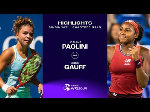 Jasmine Paolini vs. Coco Gauff | 2023 Cincinnati Quarterfinals | WTA Match Highlights