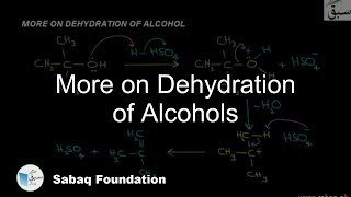 More on Dehydration of Alcohols