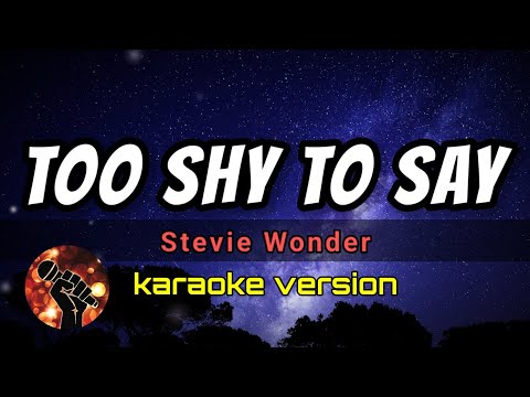 TOO SHY TO SAY - STEVIE WONDER (karaoke version)