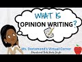 Exploring the Basics of Opinion Writing for Kids