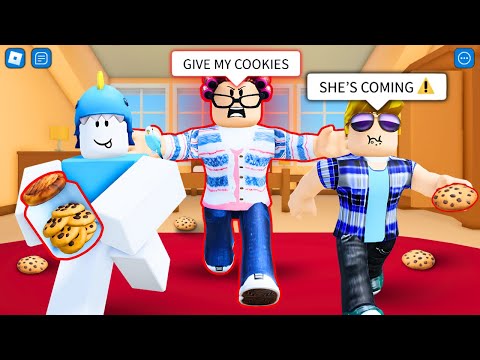 ROBLOX Steal Cookies 🍪 FUNNY MOMENTS (Grandma) 👵