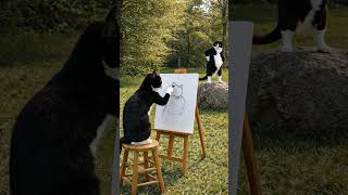 Tux Paints Domino's Portrait! #kipkay #TuxandDomino