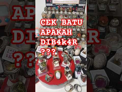 Cara cek batu asli or fake jaman dulu dib4k4r ?? sepertinya tidak #batuakik #batuasli