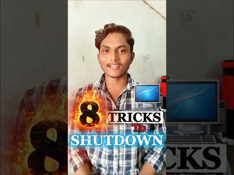 8 Ways to shutdown computer mind blowing tricks #tech #computer #shorts #sudhakarsahani #windows