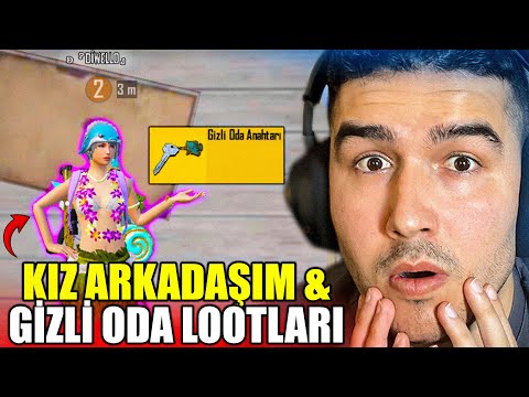 KIZ ARKADAŞIM İLE GİZLİ ODA LOOTLARIYLA WİN ALMAK? PUBG MOBILE