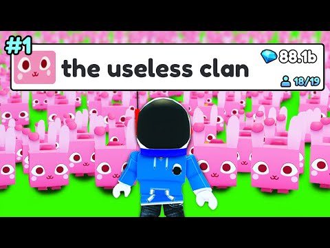 i Made a Bunny CLAN the MOST OP Clan in Pet Simulator 99!!