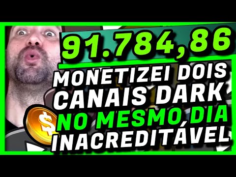 😱MONETIZEI 2 CANAIS DARK HOJE E MOSTREI 7 NICHOS QUE MONETIZA RÁPIDO COM UM VÍDEO EM 2025 INÉDITOS🚀🚀