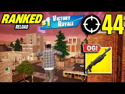 44 ELIMINATION Solo Squad "Ranked RELOAD” Gameplay Wins (Fortnite Chapter 6 PS4 Controller)