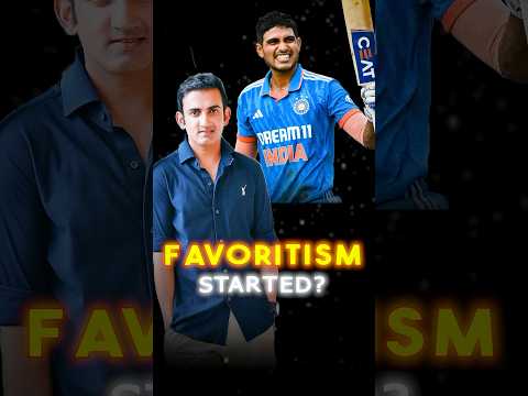 Gautam Gambhir started Favoritism in Cricket 😱😱 #trending #cricket #shubhmangill #gautamgambhir #icc