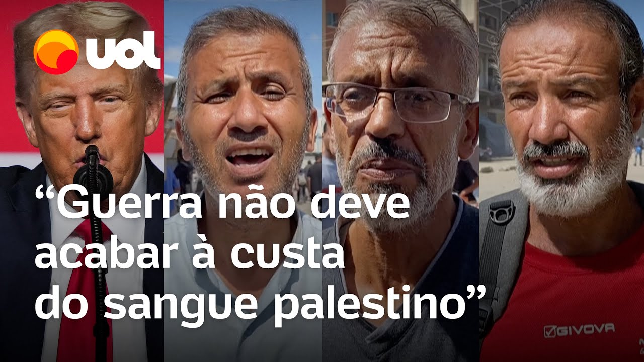 Palestinos reagem ao plano de Trump para acabar guerra Não deve ser à custa do sangue palestino