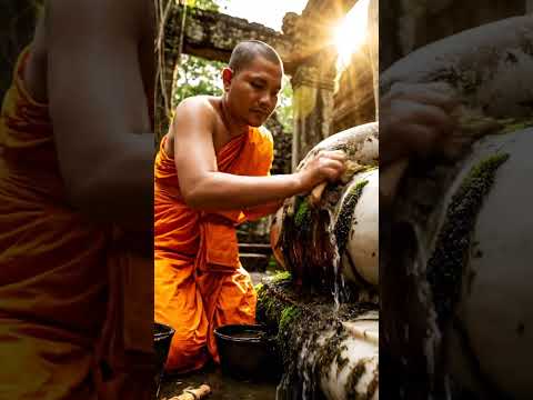 ทำความสะอาดพระเก่าโบราณในเมืองเก่า