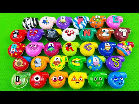 Numberblocks - Looking SLIME with Mini The Whistle Coloring! Slime ASMR