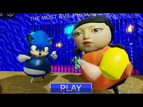 SQUID GAME SEASON 2 VS SONIC THE HEDGEHOG 3 BARRY'S PRISON RUN! (OBBY) #roblox #scaryobby