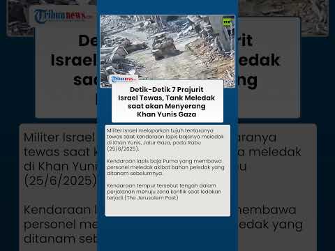 Detik-detik 7 Prajurit Israel Tewas, Tank APC Meledak saat Menuju Medan Tempur di Khan Yunis Gaza