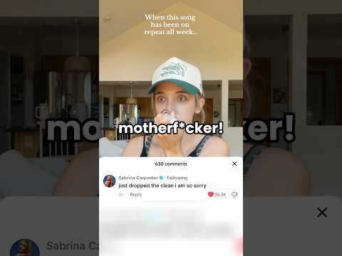 Don’t play Sabrina Carpenter in front of KIDS! 😂