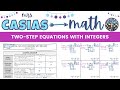 Integer Operations and Equation Solving