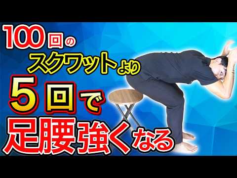 【下半身の衰えに効く】足腰がみるみる強くなるたった5回の前屈