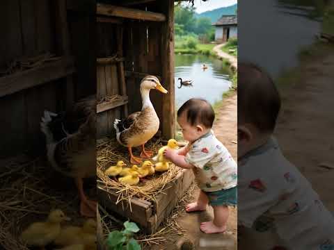 # baby # cute to explode # naughty little guy # rural children's childhood